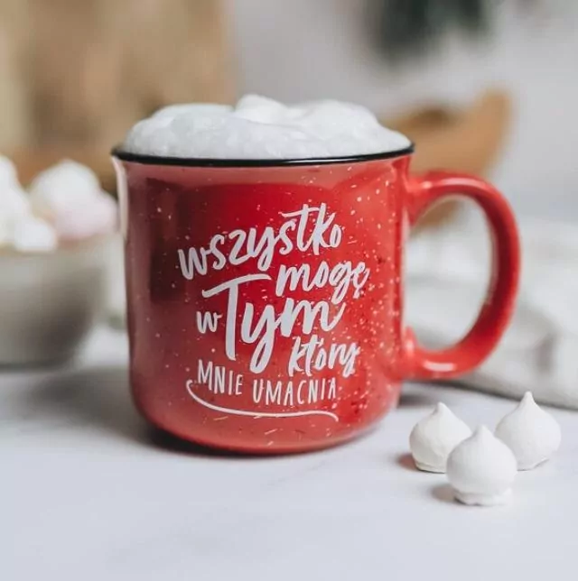 Kubek vintage. Wszystko mogę - tantis.pl