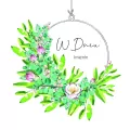 Karnet Swarovski kwadrat: W Dniu Imienin - tantis.pl