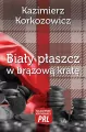 Biały płaszcz w brązową kratę - tantis.pl
