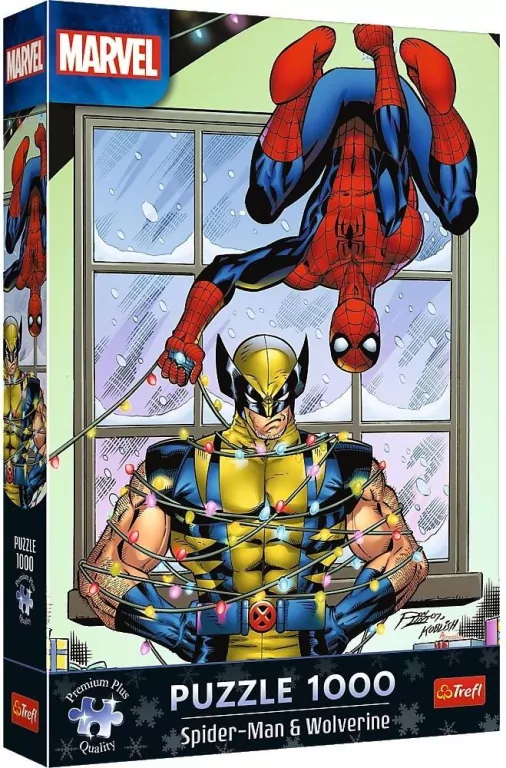 Puzzle 1000 Spider-Man&Wolverine: Święta TREFL - tantis.pl
