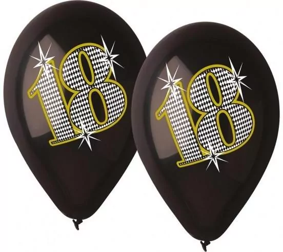 Balony premium hel 18 czarne 30cm - tantis.pl