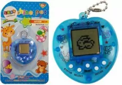 Gra elektroniczna Tamagotchi + smycz niebieska