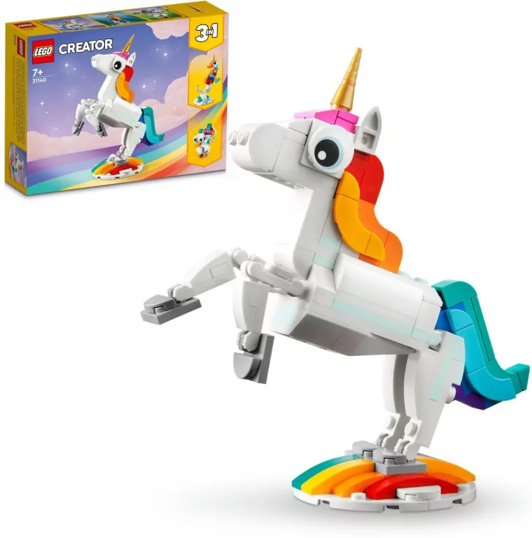 LEGO® Creator. Magiczny jednorożec. 31140 - tantis.pl