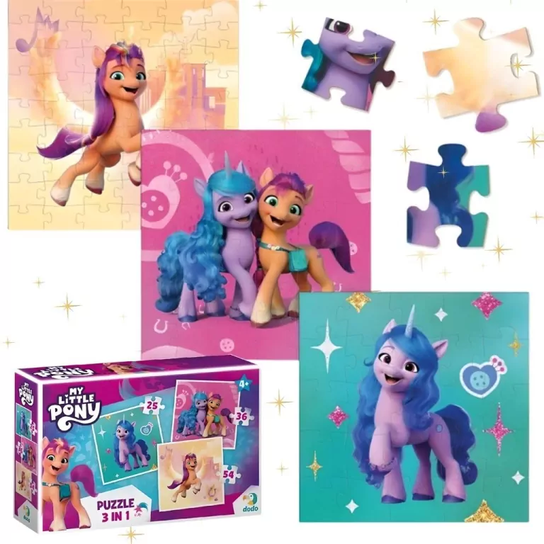 Puzzle 3in1. My Little Pony - tantis.pl