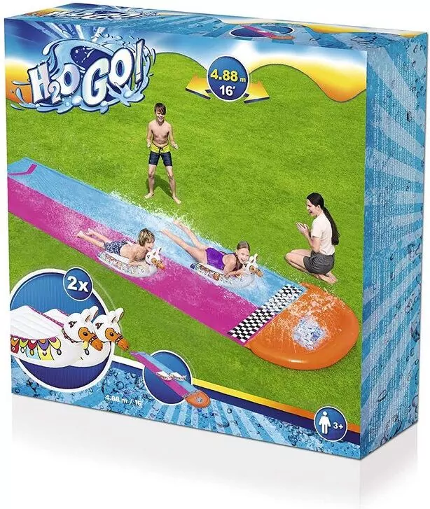 Ślizgawka H2O Go! Podwójna. 4,88m - tantis.pl