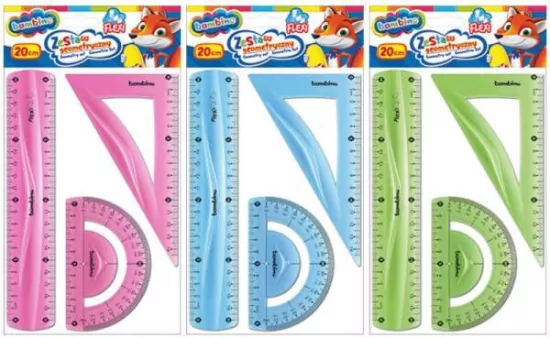 Zestaw geometryczny Bambino, 3 elementy, 20 cm, flexi.