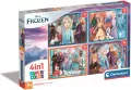 Clementoni. Puzzle 4w1. Super Kolor Frozen - tantis.pl