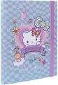Teczka przestrzenna tekturowa z gumką A5 Hello Kitty pink wzór 1 - tantis.pl