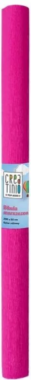 Bibuła marszczona 50x200 Creatino różowy - tantis.pl