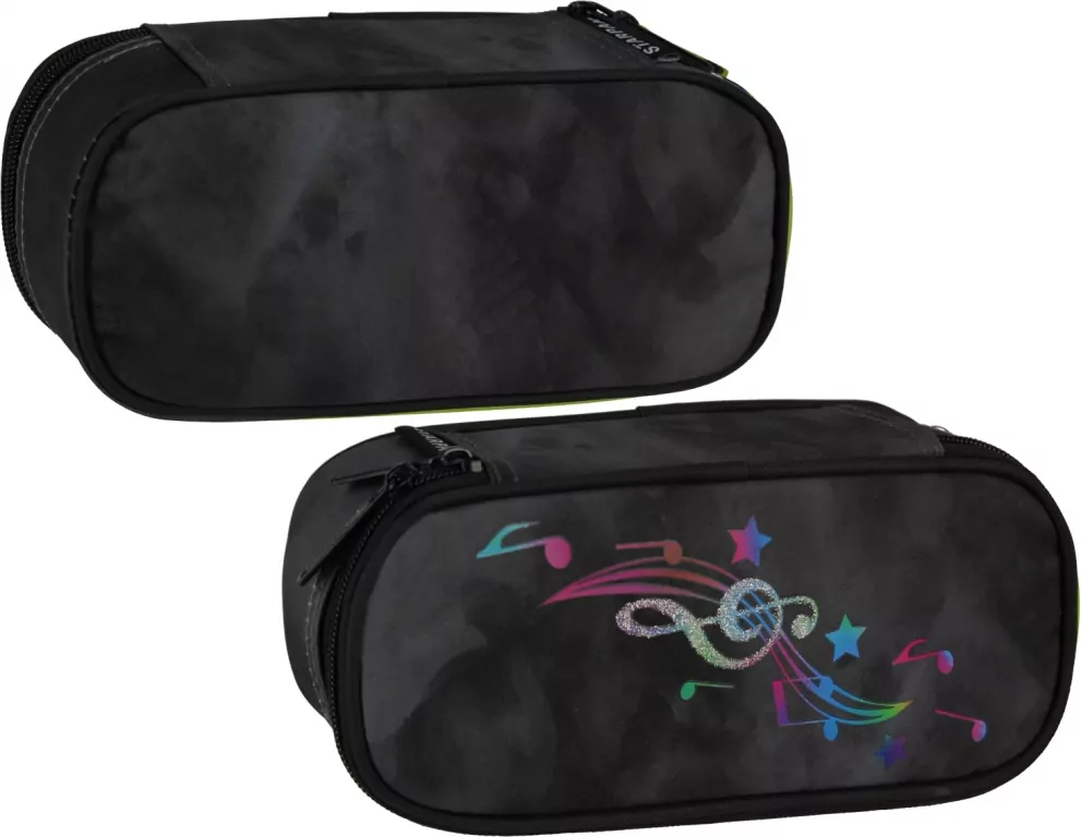 Piórnik saszetka owalna 1 zamek Music - tantis.pl