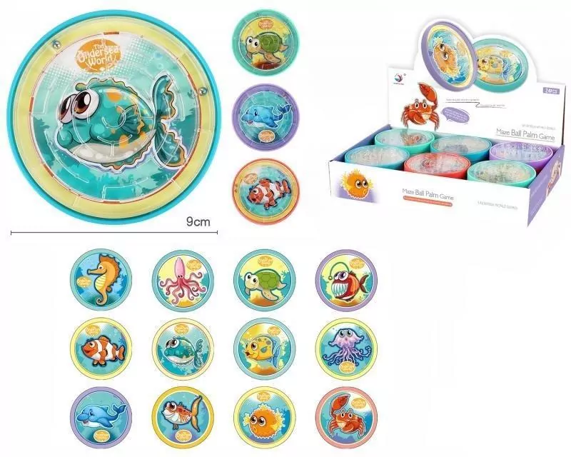 Gra zręcznościowa labirynt okrągły, mix - tantis.pl