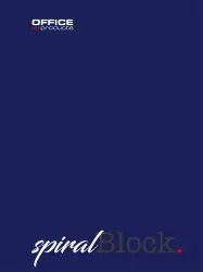 Kołonotatnik A5/80K linia granatowy