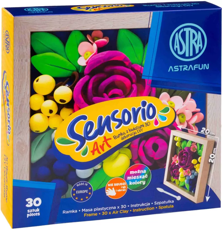 Zestaw lekkiej masy Sensorio Art - Róże ASTRA - tantis.pl