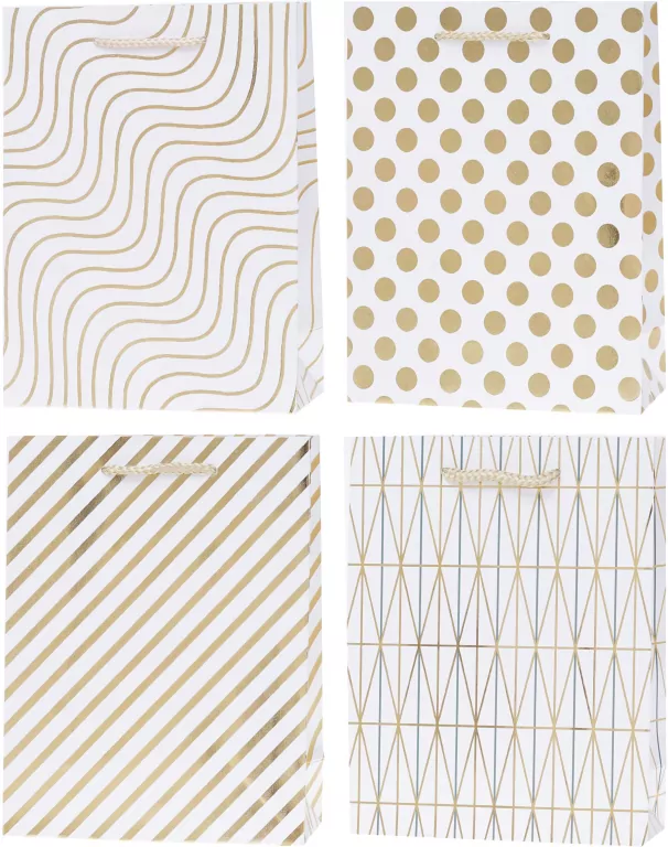 Torebka Lux 18x23x8cm hot-stamp mix ROZETTE. 1 sztuka - tantis.pl