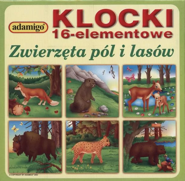 Adamigo. Klocki 16 elementowe - tantis.pl