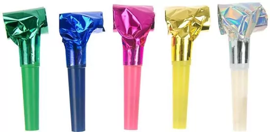 Gwizdki holograficzne PartyDeco