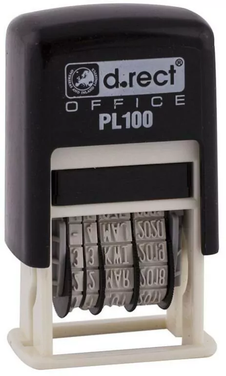 Datownik PL100 czarny D.RECT - tantis.pl