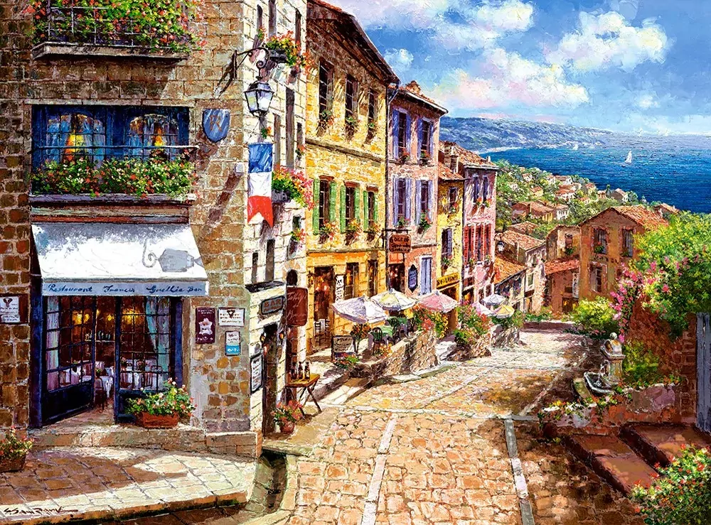 Puzzle 3000. Afternoon in Nice. Popołudnie w Nicei C-300471 - tantis.pl
