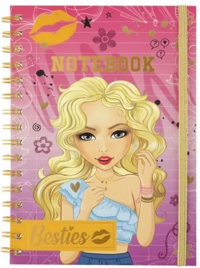 KOLONOTES Z GUM A5/50K LIN BESTIES ROZ - tantis.pl