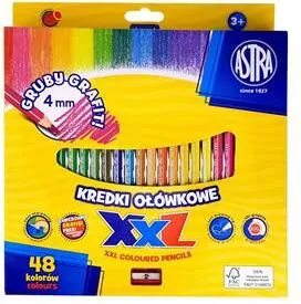 Kredki Astra ołówkowe hexagonalne 48 kolorów - tantis.pl