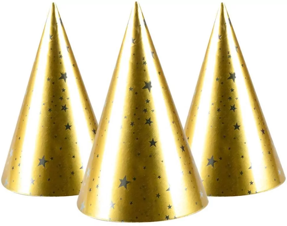 Czapeczki Golden party - tantis.pl