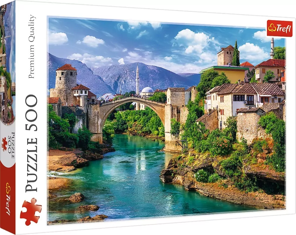 Puzzle 500. Stary most w Mostarze. 37333 - tantis.pl