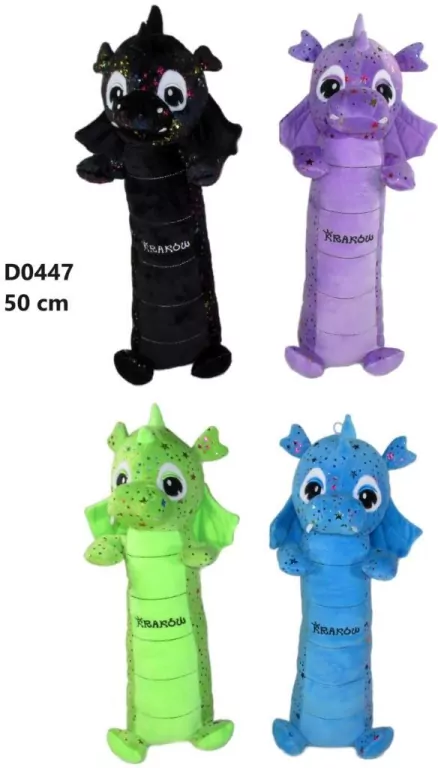 Poduszka wałek smok Kraków 50cm MIX - tantis.pl