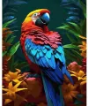 Malowanie po numerach - Tropikalna papuga 40x50cm - tantis.pl