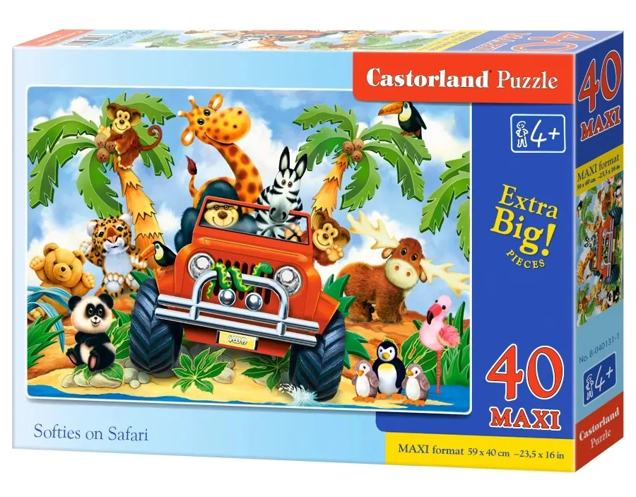 Puzzle 40 Maxi. Softies on Safari - tantis.pl