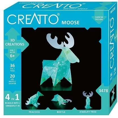 Zestaw kreatywny Świecący łoś i przyjaciele - tantis.pl