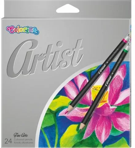 Kredki ołówkowe okrągłe. Colorino artist. 24 kolory - tantis.pl