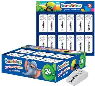 Gumka myszka. 24 sztuki - tantis.pl