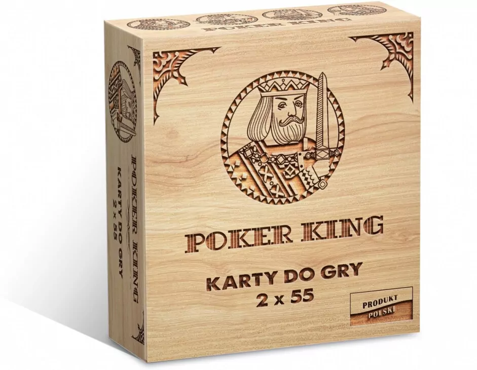 Karty do gry. Poker King 2x55 - tantis.pl