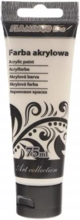 Farba akrylowa 75ml 175 perłowa biała - tantis.pl