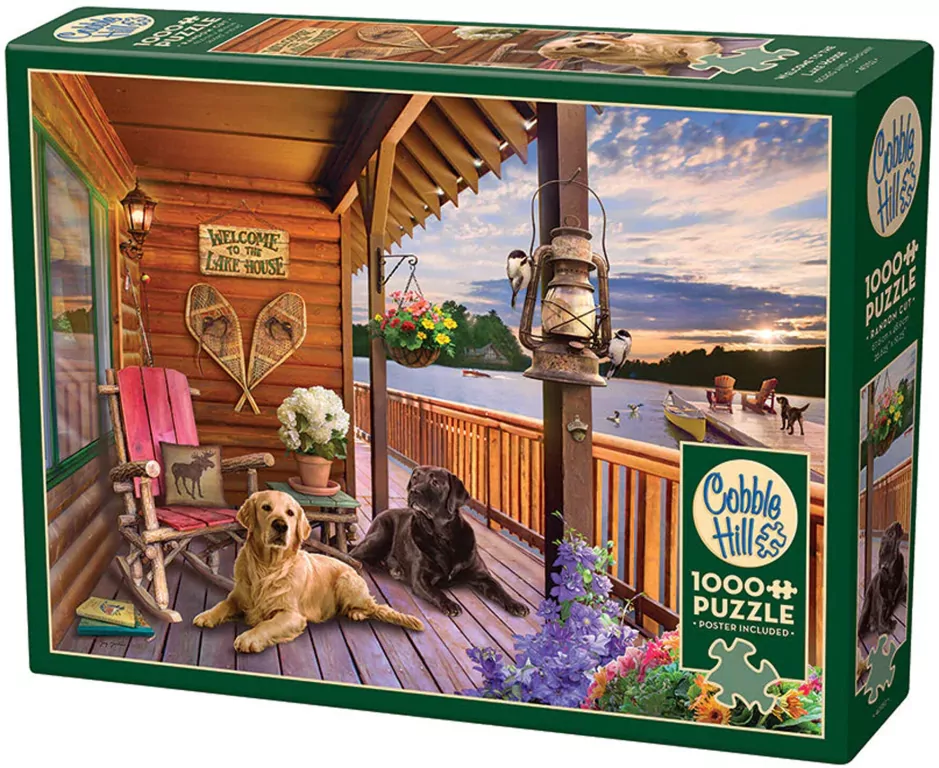 Puzzle 1000 Domek nad jeziorem 113609 - tantis.pl