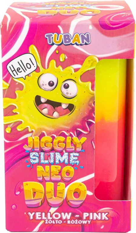 Jiggly Slime Neo Duo żółto-różowy 430g - tantis.pl
