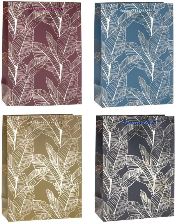 Torebka ozdobna 18x24x8cm hot-stamp mix ROZETTE - tantis.pl