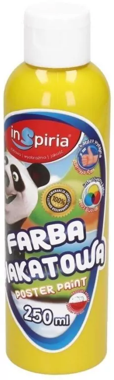 Farba plakatowa żółta 250ml - tantis.pl