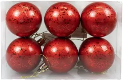 Bombki z efektem rosy czerwone
