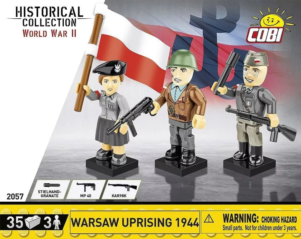 Cobi. Powstanie Warszawskie 1944, 3 Figurki - tantis.pl