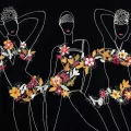 Karnet kwadrat z kopertą Flower Girls - tantis.pl