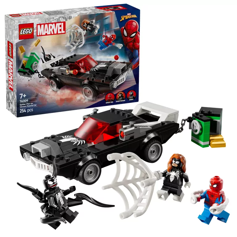 LEGO® Marvel. Spider-Man kontra muscle car Venoma 76309 - tantis.pl