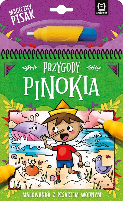 Przygody Pinokia. Malowanka z pisakiem wodnym - tantis.pl