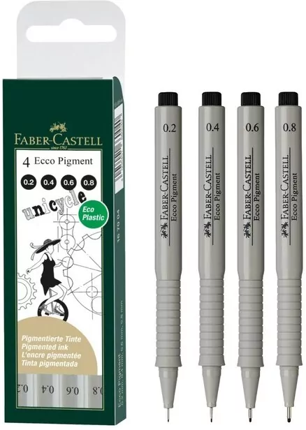 Cienkopis Ecco Pigment 4 sztuki - tantis.pl