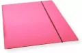 Teczka A4 z gumką lakier różowa 300gsm - tantis.pl