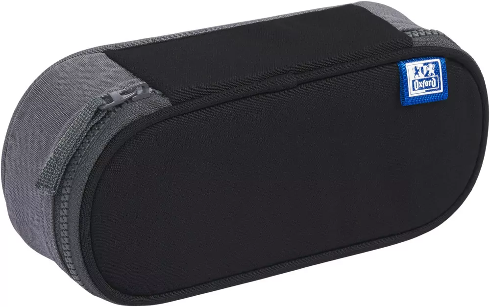 Piórnik z klapką Funky czarno-szary OXFORD - tantis.pl