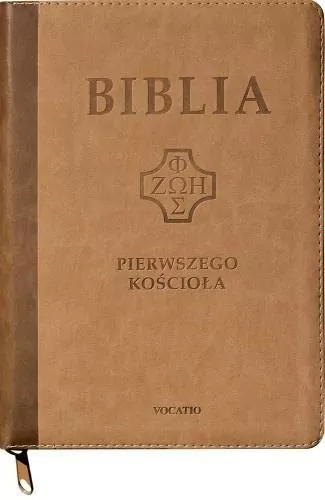 Biblia pierwszego Kościoła z paginat. suwak brąz - tantis.pl