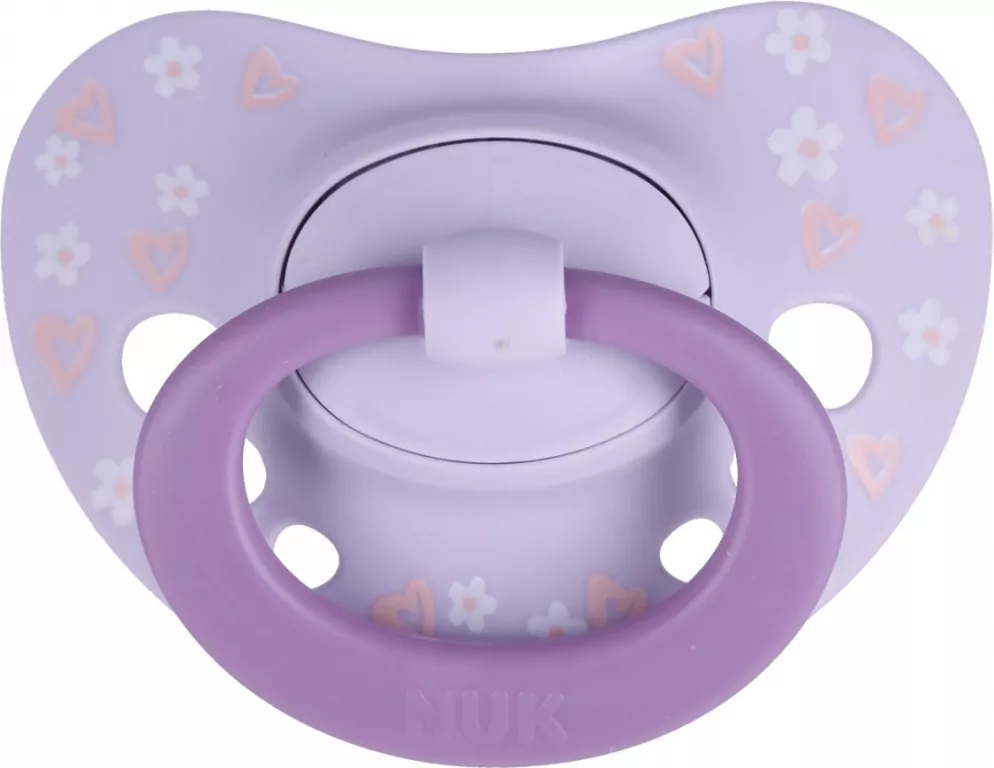 NUK. First Choice. Smoczek. 0-6 miesięcy. Fioletowy. 2 sztuki - tantis.pl