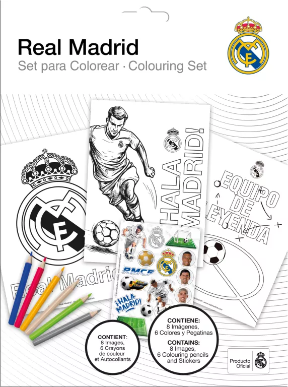 Zestaw do kolorowania Real Madrid RM00025 - tantis.pl