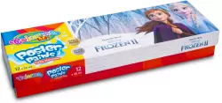 Farby plakatowe Colorino Kids mix 20 ml 12 kolorów Frozen